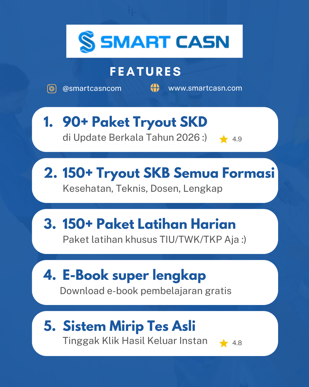 Paket Belajar SMART CASN Dapet Apa Aja?
